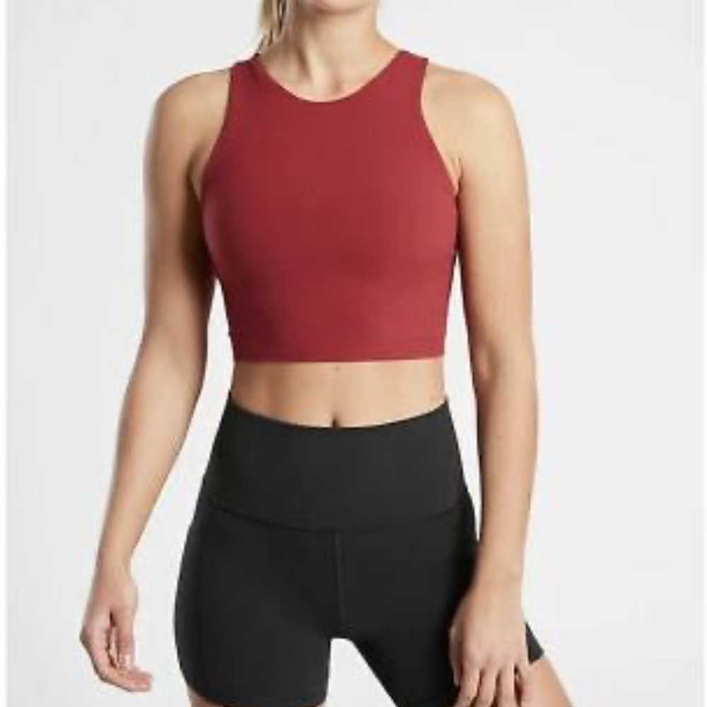 Conscious crop Athleta rust